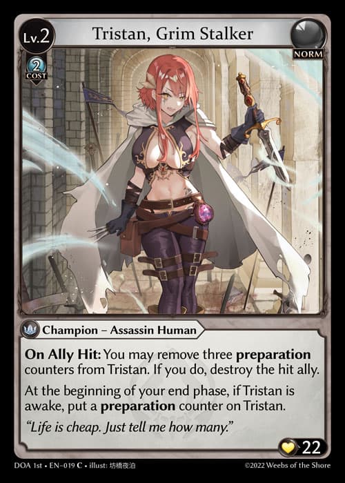 Tristan, Grim Stalker
