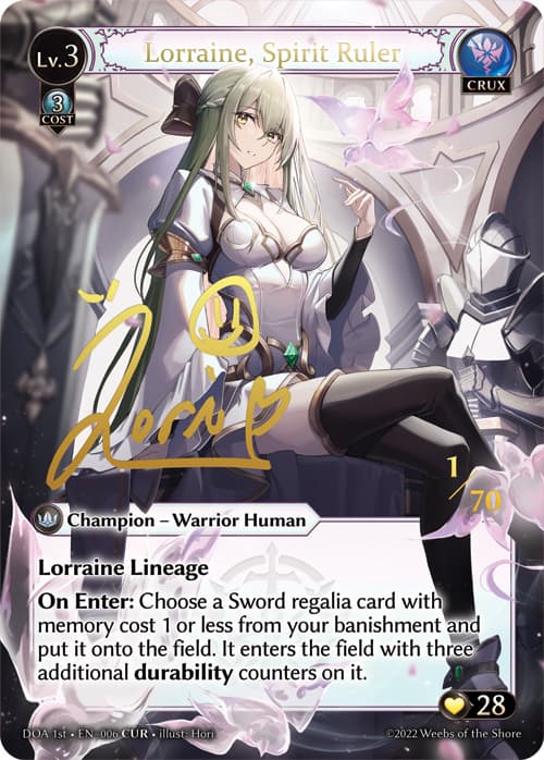 Lorraine, Spirit Ruler