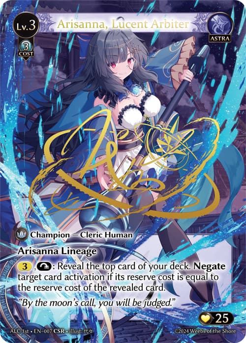 Arisanna, Lucent Arbiter