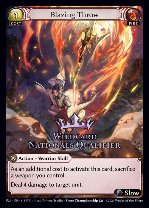 Blazing Throw