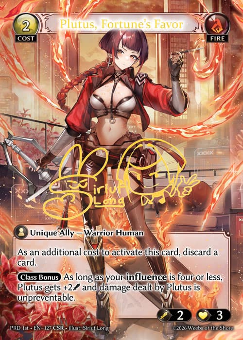 Plutus, Fortune's Favor