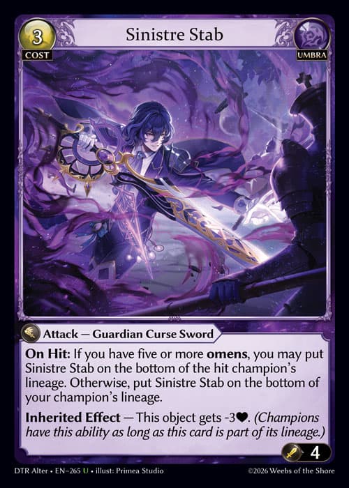 Sinistre Stab