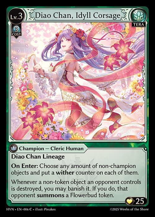 Diao Chan, Idyll Corsage
