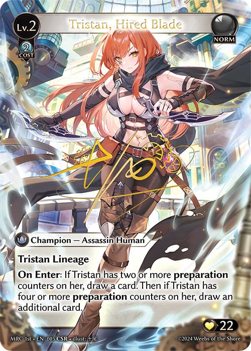 Tristan, Hired Blade