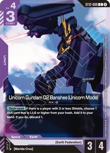 Unicorn Gundam 02 Banshee (Unicorn Mode) (ST11-ST14 Release Event)