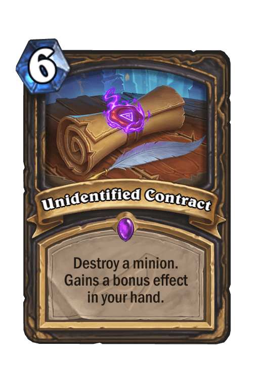 Unidentified Contract
