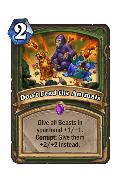 Don't Feed the Animals