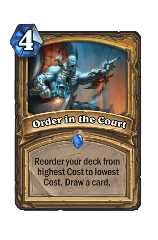 Order in the Court