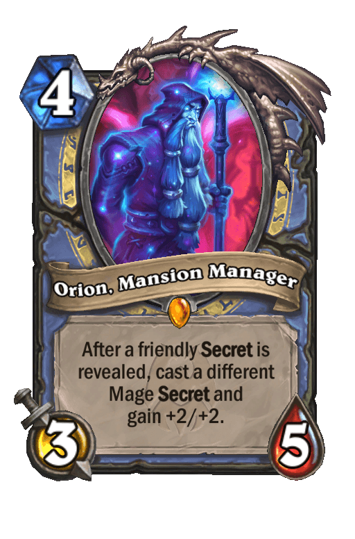 Orion, Mansion Manager