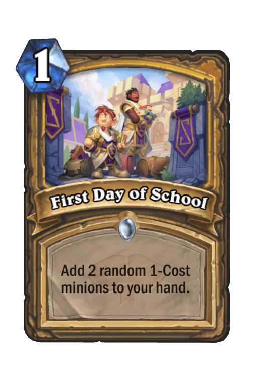 First Day of School