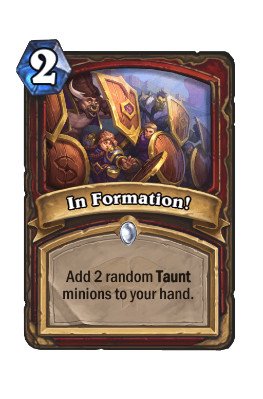 In Formation!