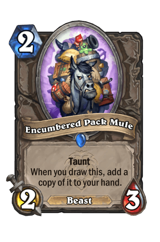 Encumbered Pack Mule