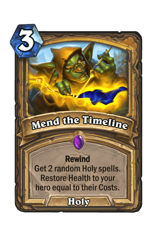 Mend the Timeline