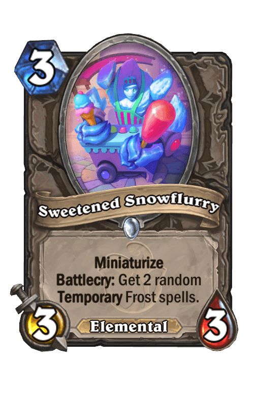Sweetened Snowflurry