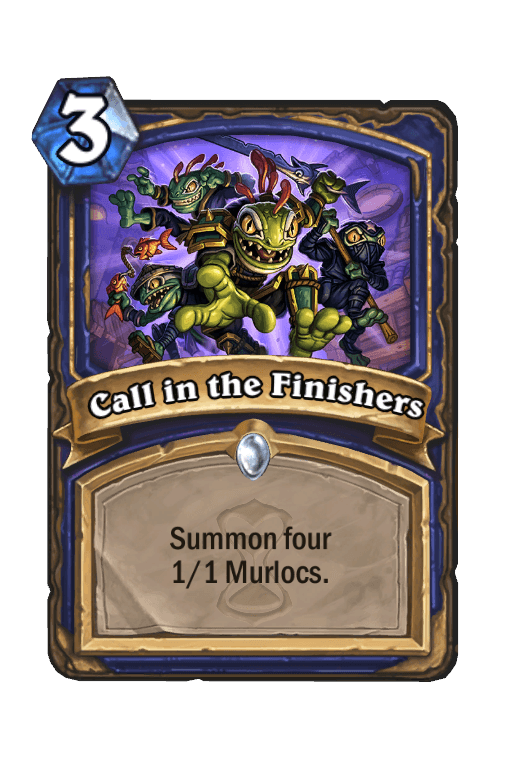 Call in the Finishers
