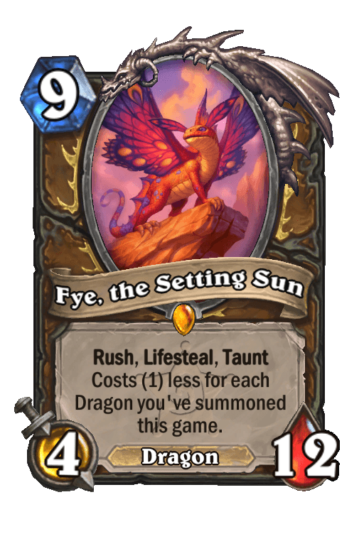 Fye, the Setting Sun