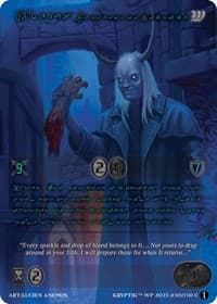 Alemus, Purveyor of Sacrifice (Green Kryptik Language)