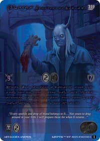 Alemus, Purveyor of Sacrifice (Purple Kryptik Language)