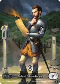 Weiland, Dubious Deputy (Box Topper) (Glass Foil)