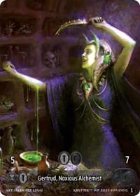 Gertrud, Noxious Alchemist (Box Topper) (Glass Foil)
