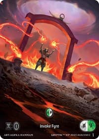Invoke Fyre (Box Topper) (Glass Foil)