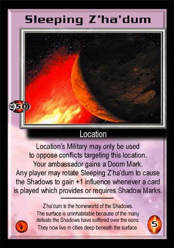 Sleeping Z'ha'dum