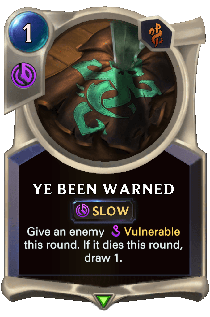 Ye Been Warned