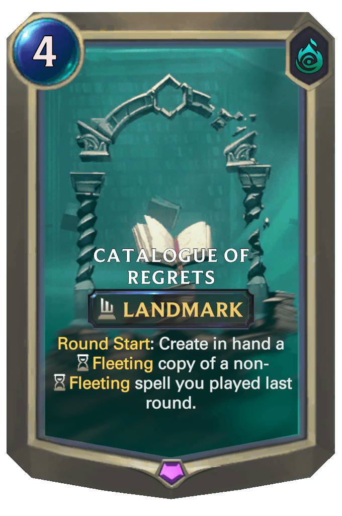 Catalogue of Regrets
