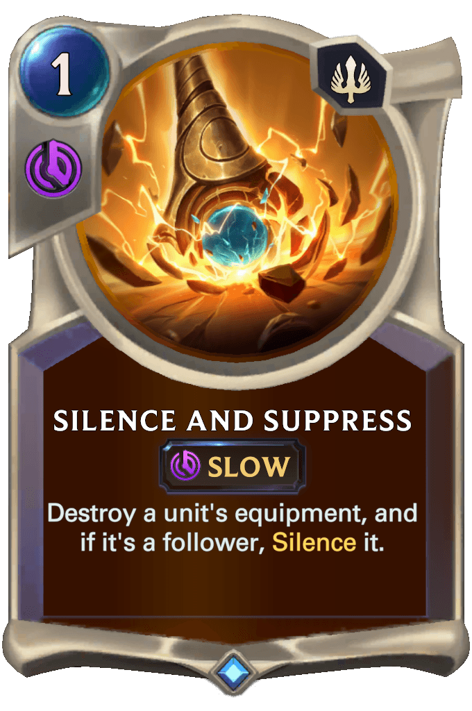 Silence and Suppress