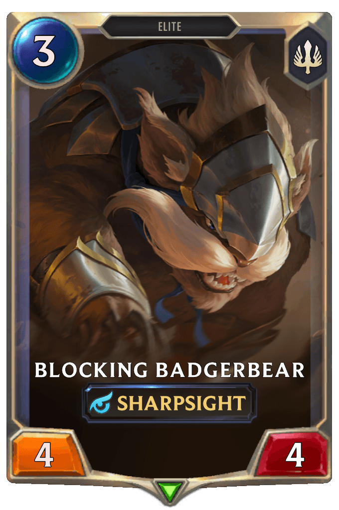 Blocking Badgerbear