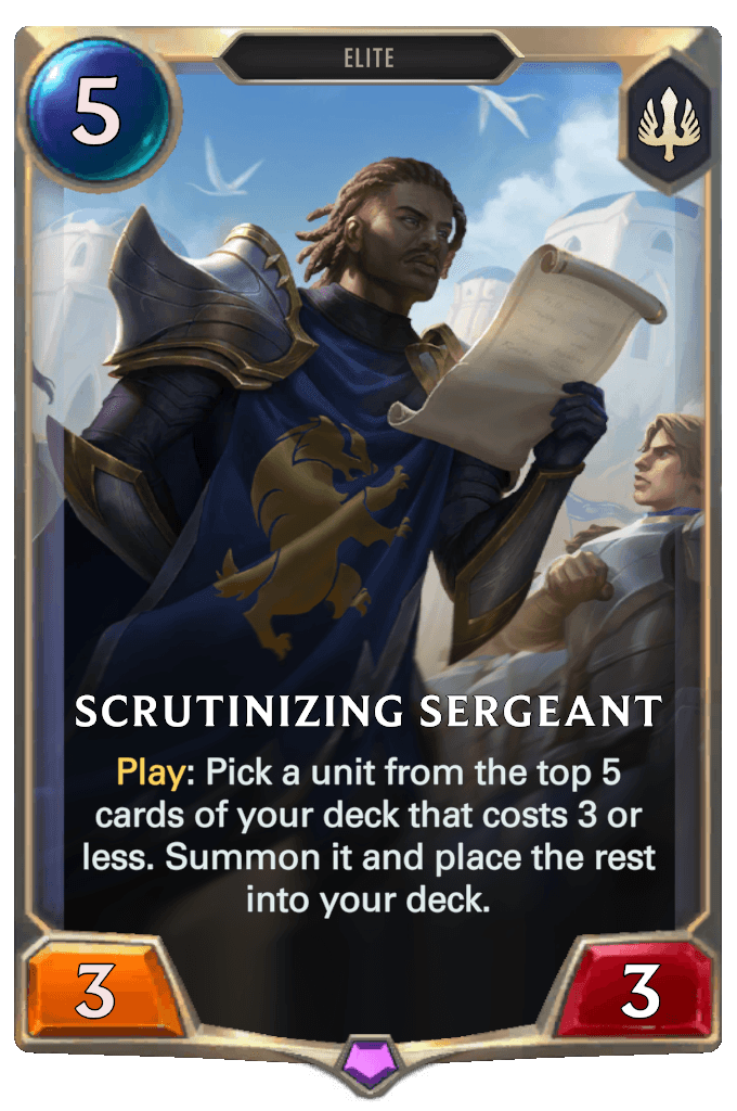 Scrutinizing Sergeant
