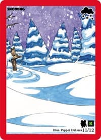 Snowing