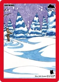 Snowing