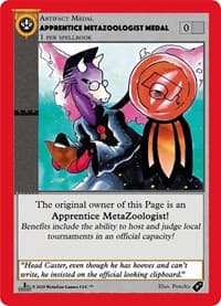 Apprentice Metazoologist Medal
