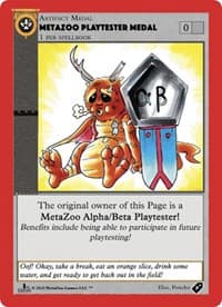 Metazoo Playtester Medal