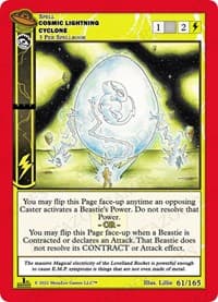 Cosmic Lightning Cyclone