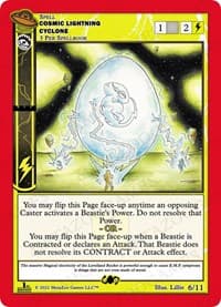 Cosmic Lightning Cyclone