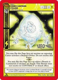 Cosmic Lightning Cyclone