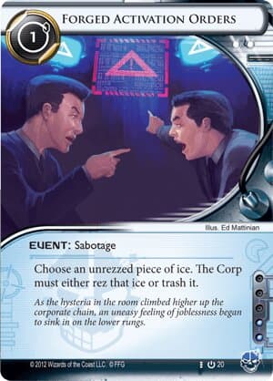 Forged Activation Orders