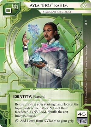Ayla “Bios” Rahim: Simulant Specialist