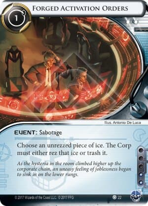 Forged Activation Orders