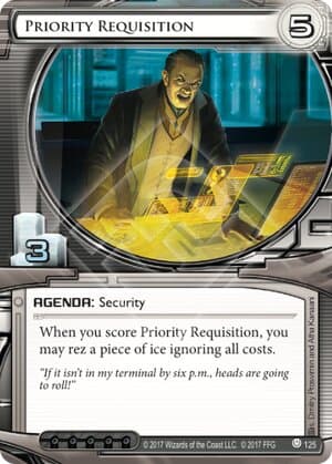 Priority Requisition