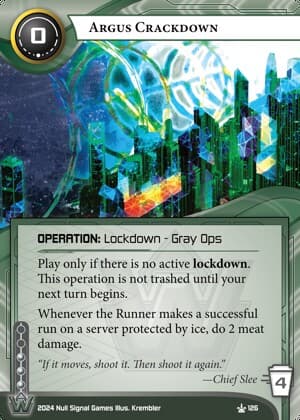 Argus Crackdown