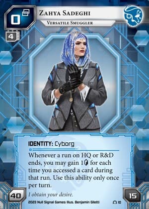 Zahya Sadeghi: Versatile Smuggler