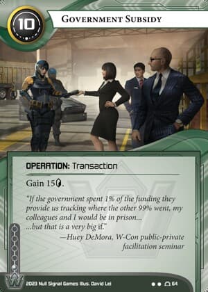Government Subsidy