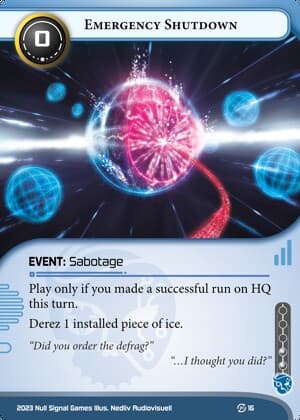 Emergency Shutdown