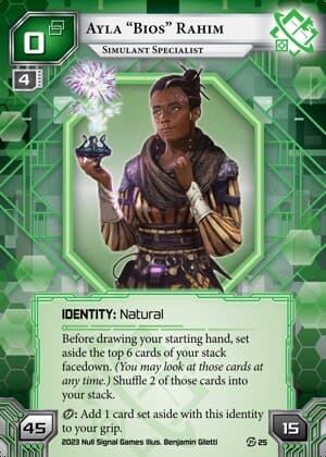 Ayla “Bios” Rahim: Simulant Specialist