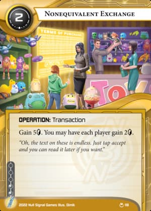 Nonequivalent Exchange