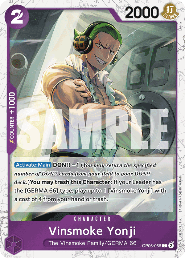 Vinsmoke Yonji (OP06-066) (Jolly Roger Foil)