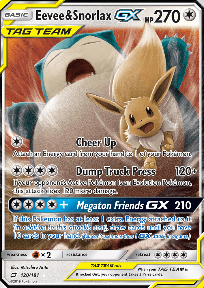 Eevee & Snorlax GX